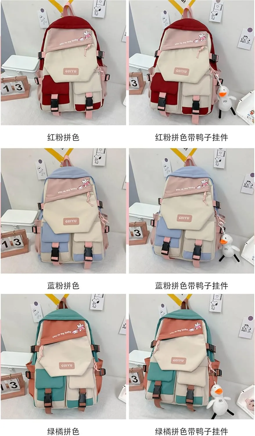 ISaikoy Anime Toilet-bound Hanako-kun Backpack Bookbag Shoulder School Bag Daypack Laptop Bag 1