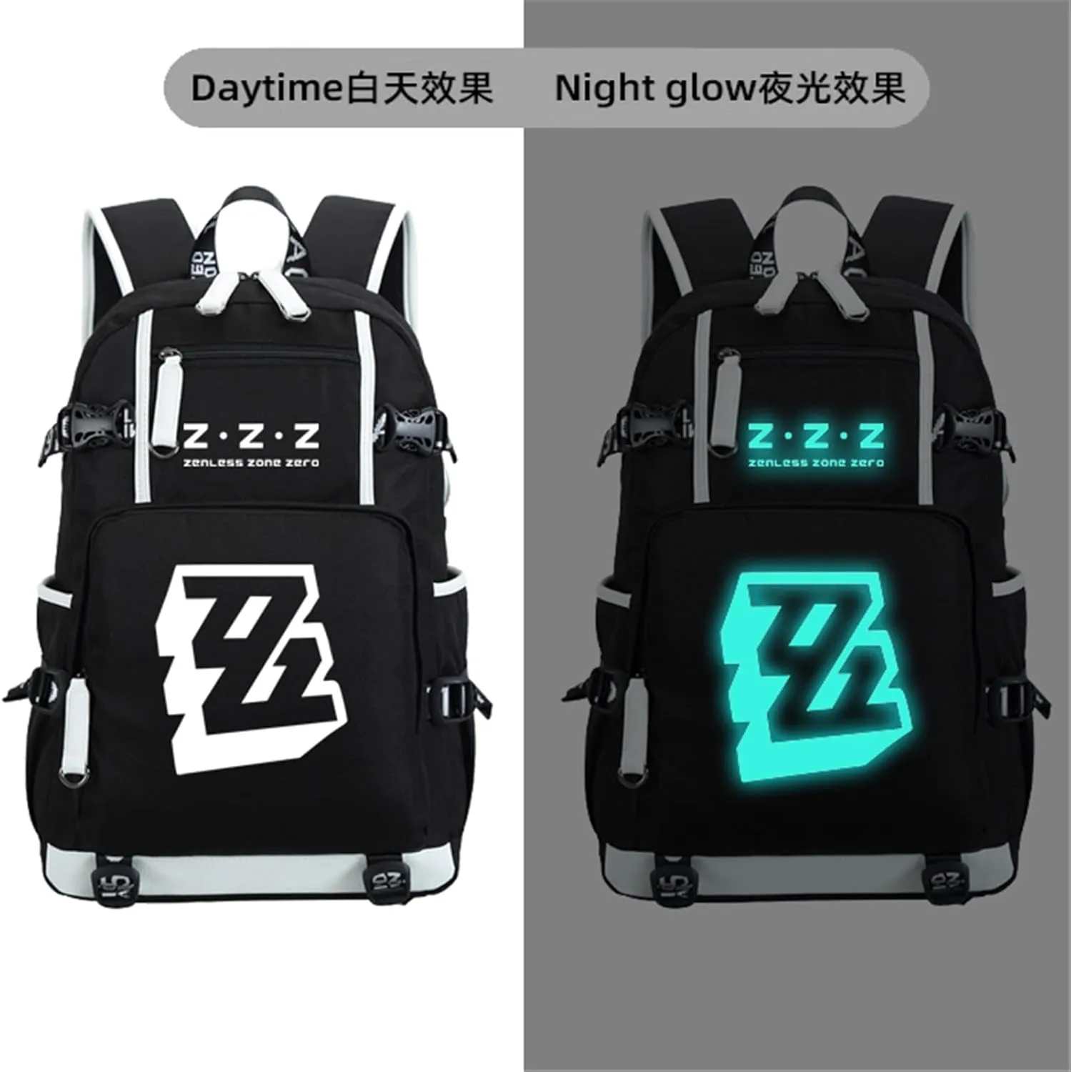 ISaikoy Game Zenless Zone Zero Backpack Daypack Bookbag Laptop Bag School Bag with USB Port 1