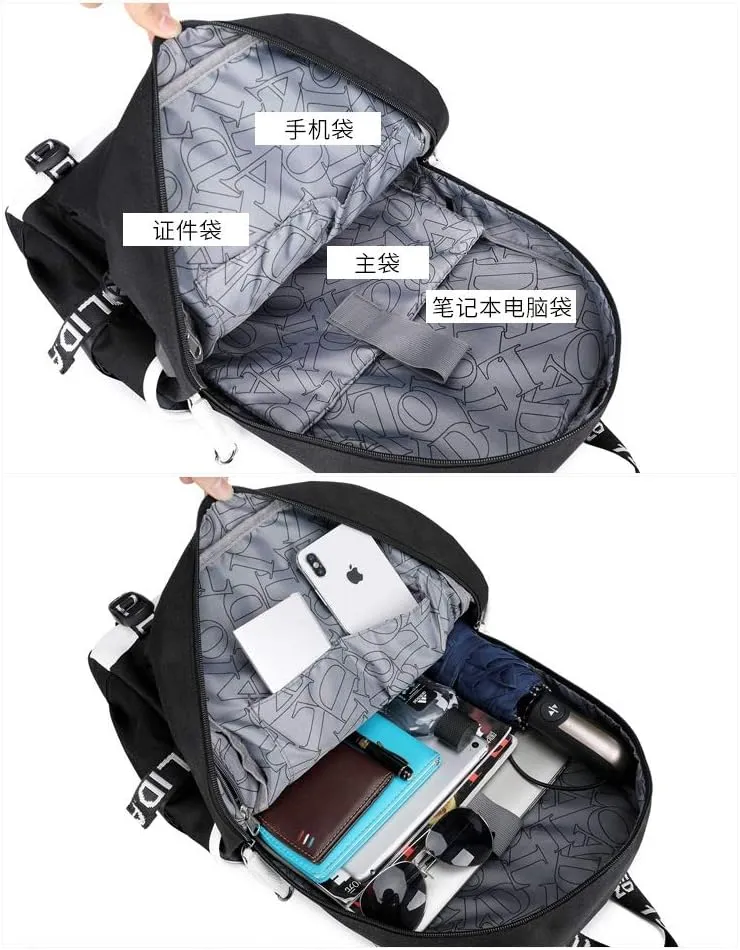 ISaikoy Game Zenless Zone Zero Backpack Daypack Bookbag Laptop Bag School Bag with USB Port 1