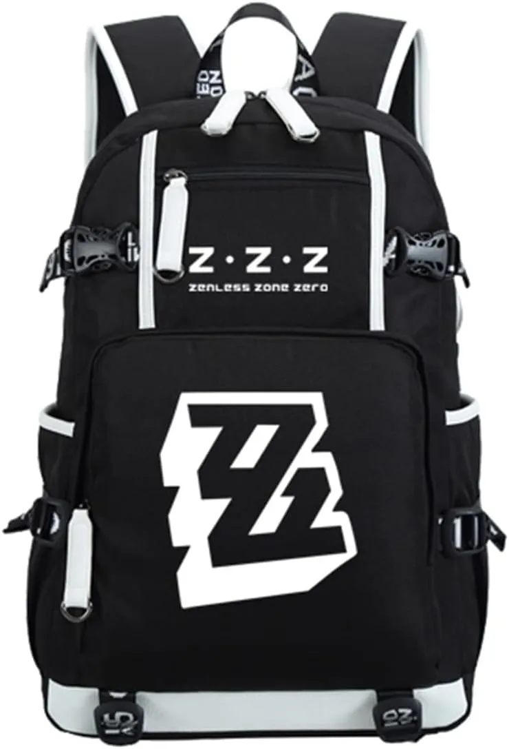 ISaikoy Game Zenless Zone Zero Backpack Daypack Bookbag Laptop Bag School Bag with USB Port 1