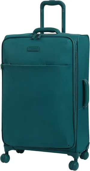 it luggage Lustrous Lightweight Expandable Spinner Wheels, Harbor Blue, Checked-Medium 28-Inch