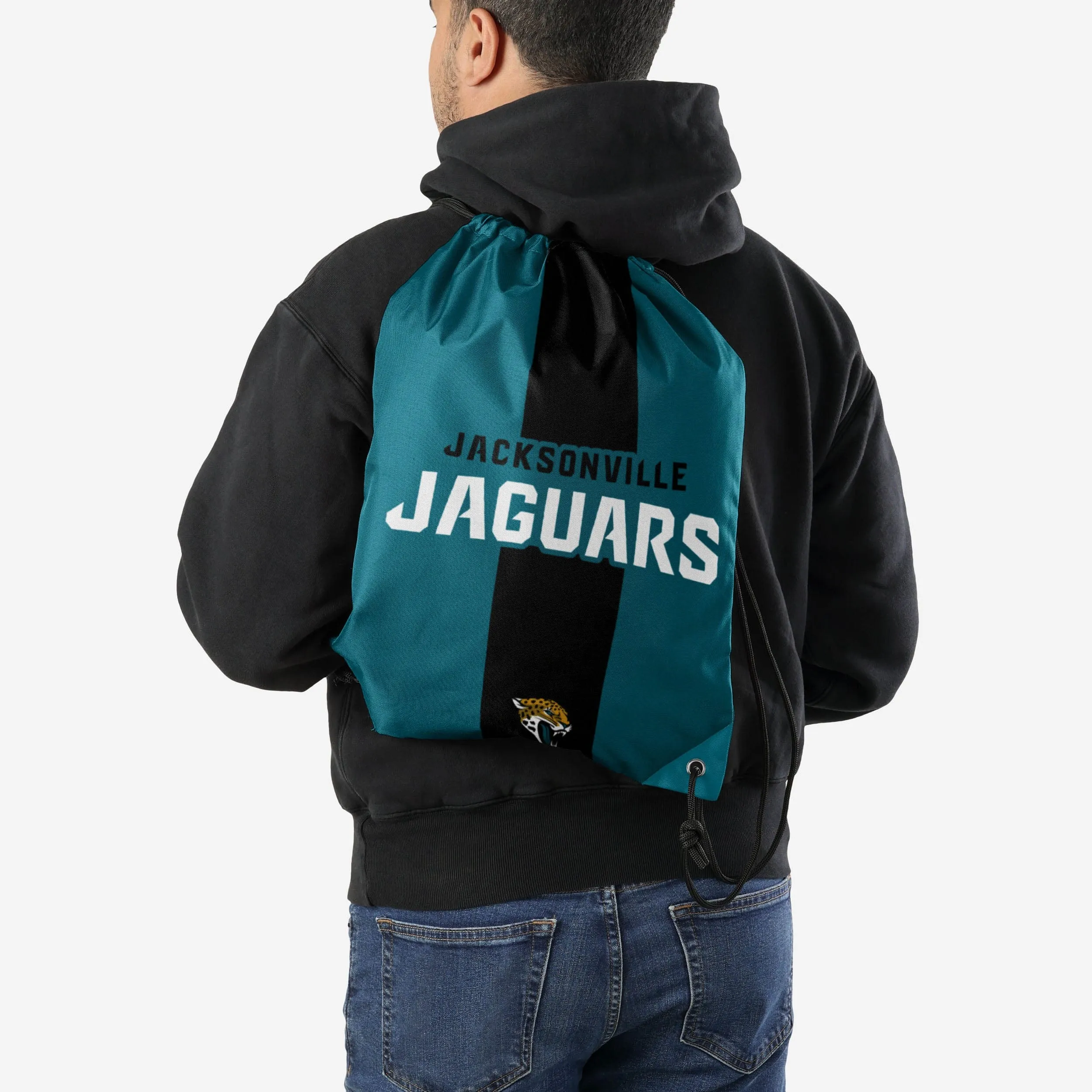 Jacksonville Jaguars Team Stripe Wordmark Drawstring Backpack