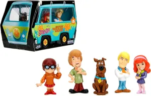 Jada Toys - MetalFigs 2.5" Scooby-Doo! 5-Pack – Shaggy, Scooby, Daphne, Velma, Fred – Die-Cast Figures – Collectible Display – Ages 8 