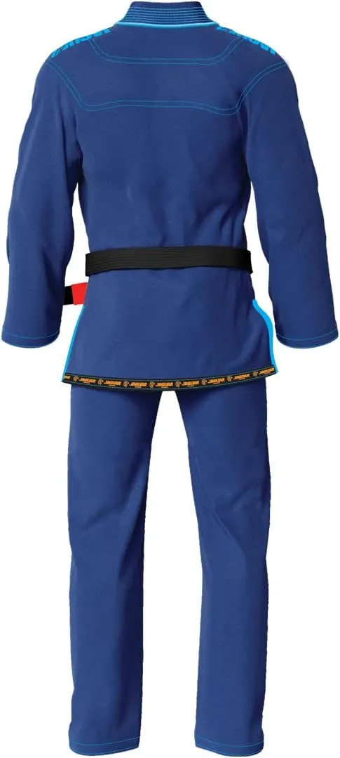 JAGUAR PRO GEAR Classic Series - Brazilian Jiu Jitsu, Kids Adults Unisex, Kimono Gi Lightweight Uniform with White Belt