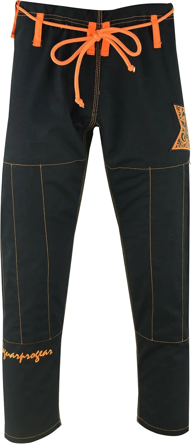 JAGUAR PRO GEAR – Pro Signature Brazilian Jiu Jitsu| Kids Adults Unisex| Kimono Gi Lightweight Uniform with White Belt