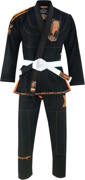 JAGUAR PRO GEAR – Pro Signature Brazilian Jiu Jitsu| Kids Adults Unisex| Kimono Gi Lightweight Uniform with White Belt