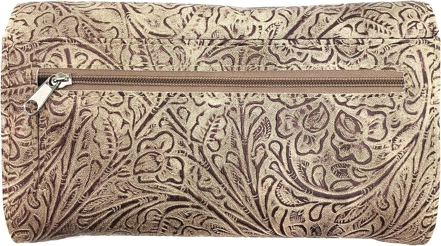 Justin West Clydesdale Tooled Leather Metal Stud Cross Conceal Carry Women Handbag Purse