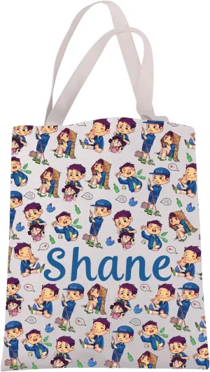JXGZSO Funny Farm Game Gift Valley Video Game Canvas Tote Bag Valley Game Inspired Gift Cartoon Character Shoulder Bag