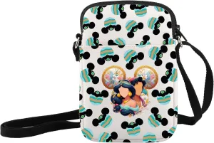 JXGZSO Princess Crossbody Bag Fairy Tale Princess Gift Cartoon Princess Shoulder Bag Fairy Tale Character Gift