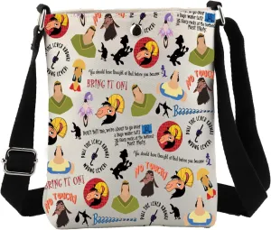 JYTAPP Cartoon Movie Emperor Character Crossbody Bag Kuzco Llama Gifts Magical Kingdom Gifts Family Vacation Merch