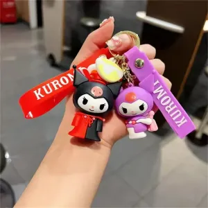 Kawaii Kuromi Palette Play Keychain