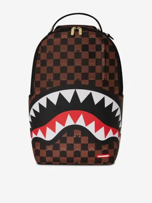 Kids Peeking Character Check Backpack in Brown (46cm)