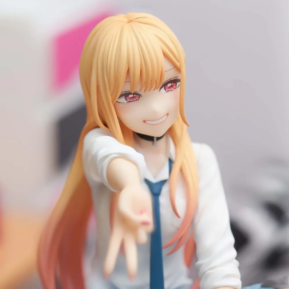 Kitagawa Marin Figure PVC School Uniform Cartoon Girl 10cm Anime Character Model Statue Collection Figurine