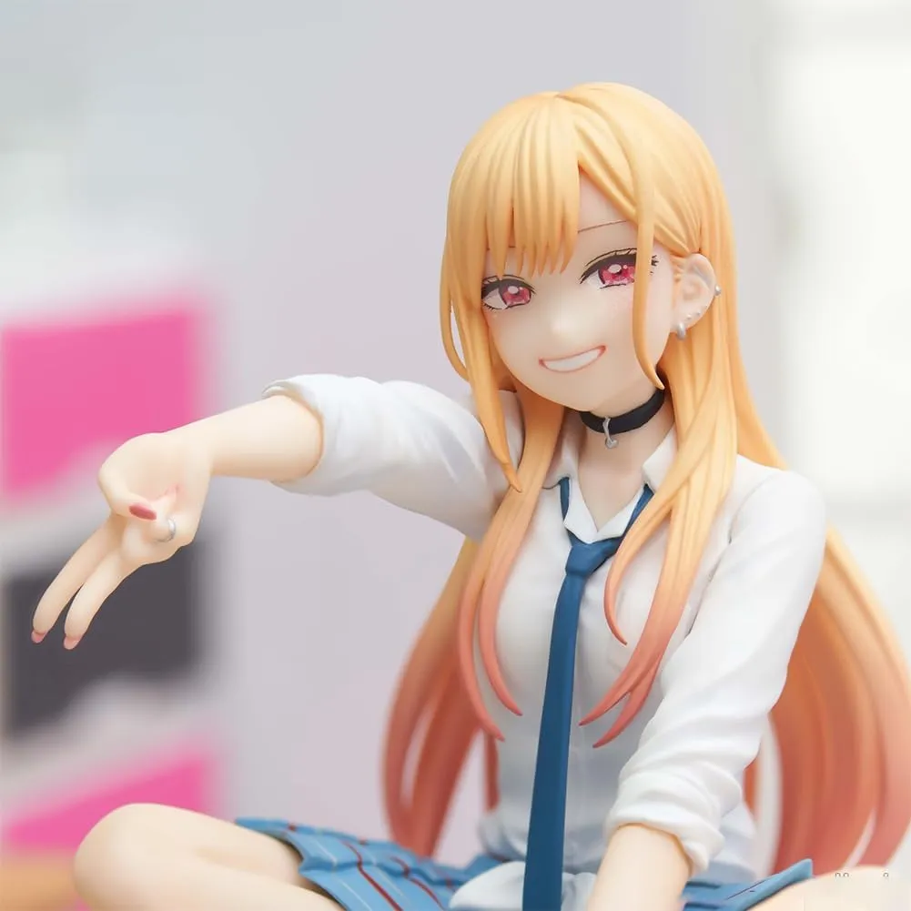 Kitagawa Marin Figure PVC School Uniform Cartoon Girl 10cm Anime Character Model Statue Collection Figurine