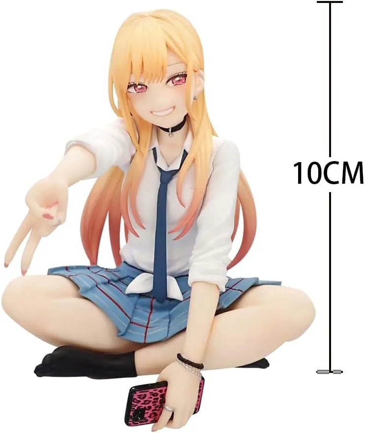 Kitagawa Marin Figure PVC School Uniform Cartoon Girl 10cm Anime Character Model Statue Collection Figurine