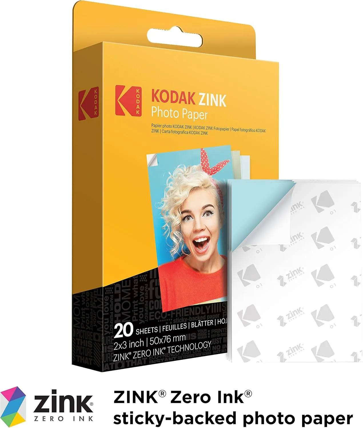 KODAK Step Printer Wireless Mobile Photo Printer with Zink Zero Ink Technology & Kodak App for iOS & Android (White) Gift Bundle