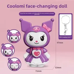 Kuromi & My Melody Mood Swings Keychain