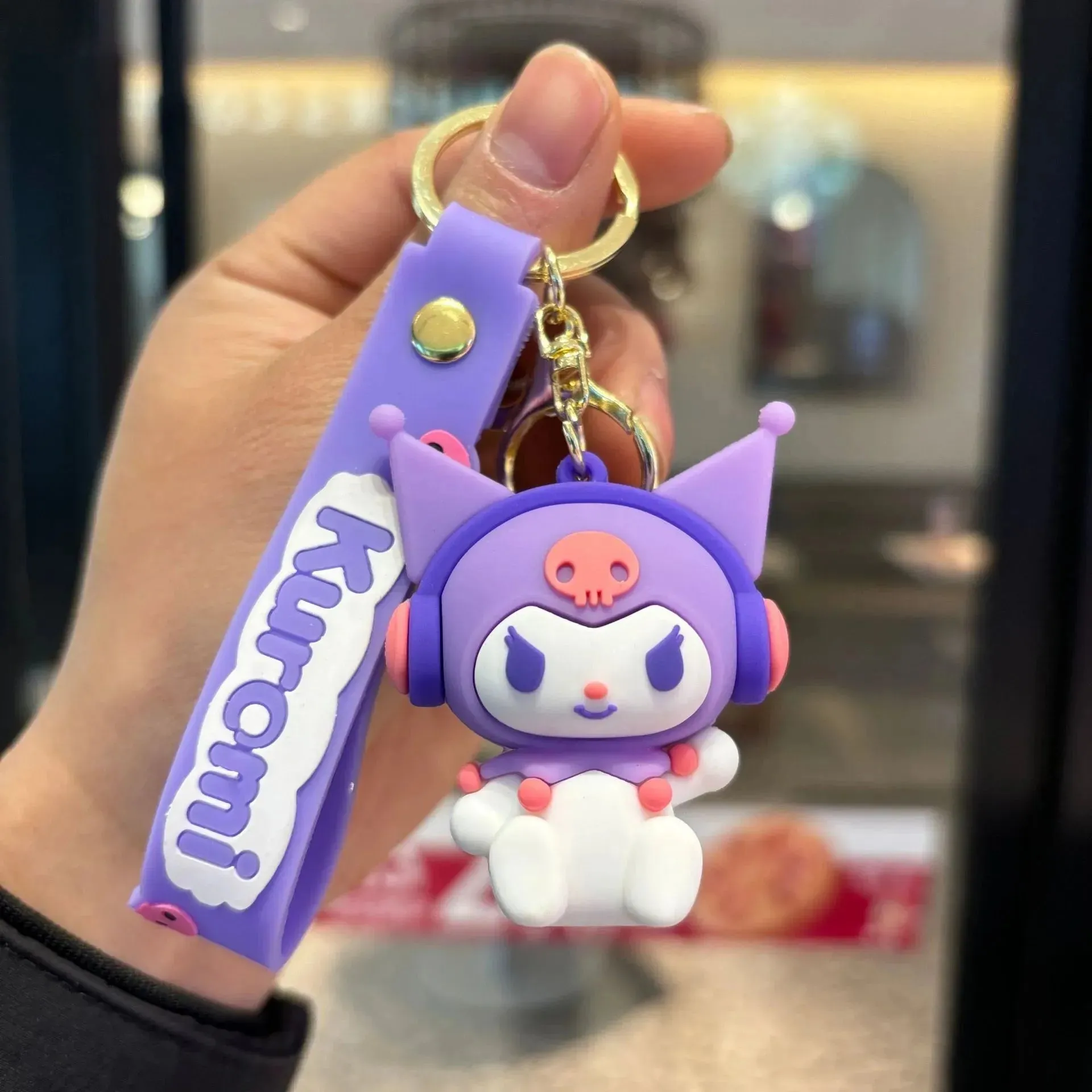 Kuromi's Musical Mischief Keychain