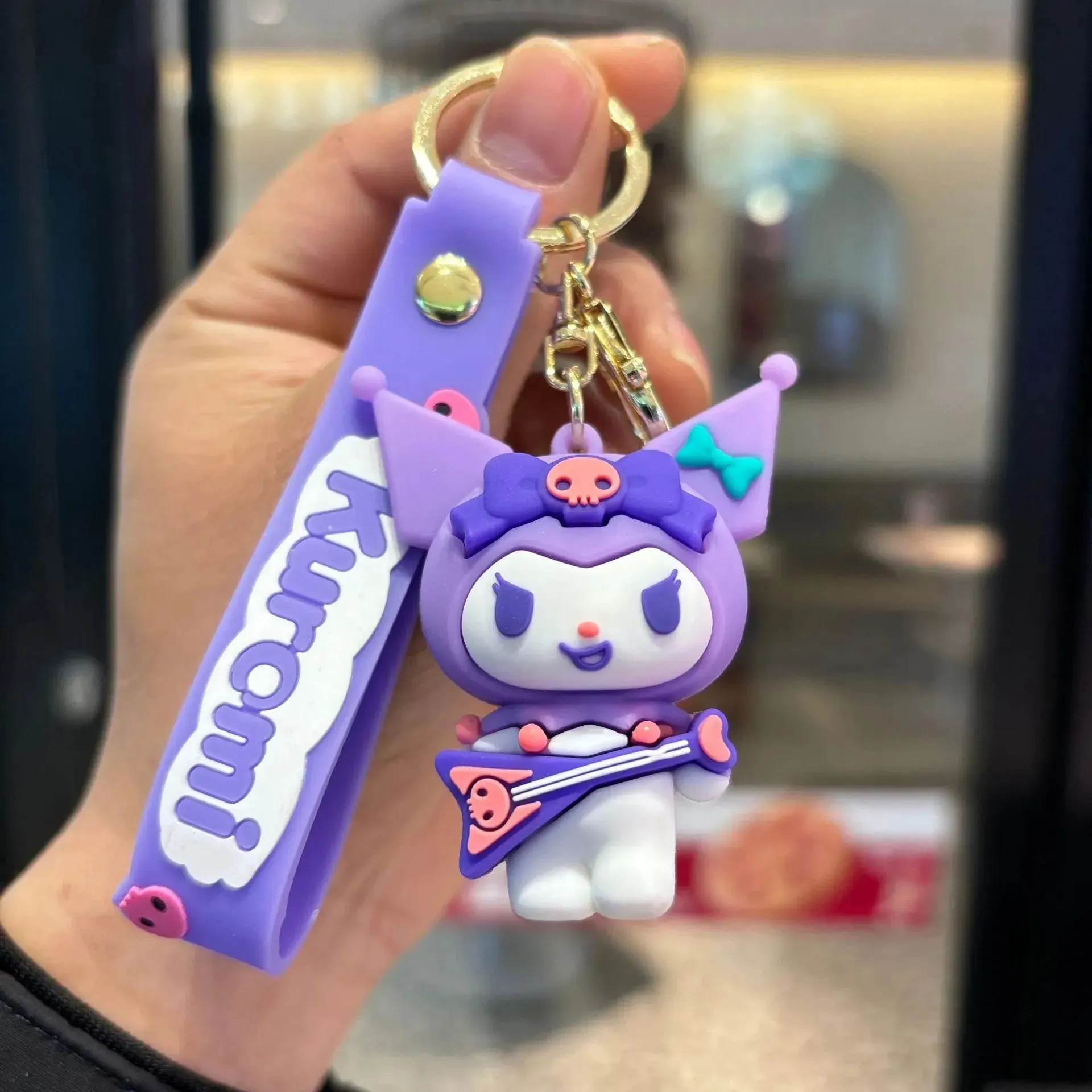 Kuromi's Musical Mischief Keychain