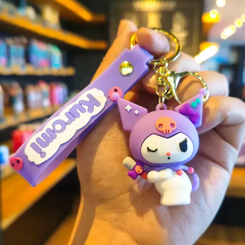 Kuromi's Musical Mischief Keychain
