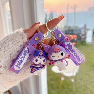 Kuromi's Musical Mischief Keychain