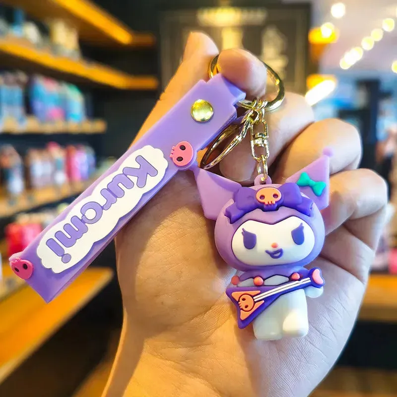Kuromi's Musical Mischief Keychain