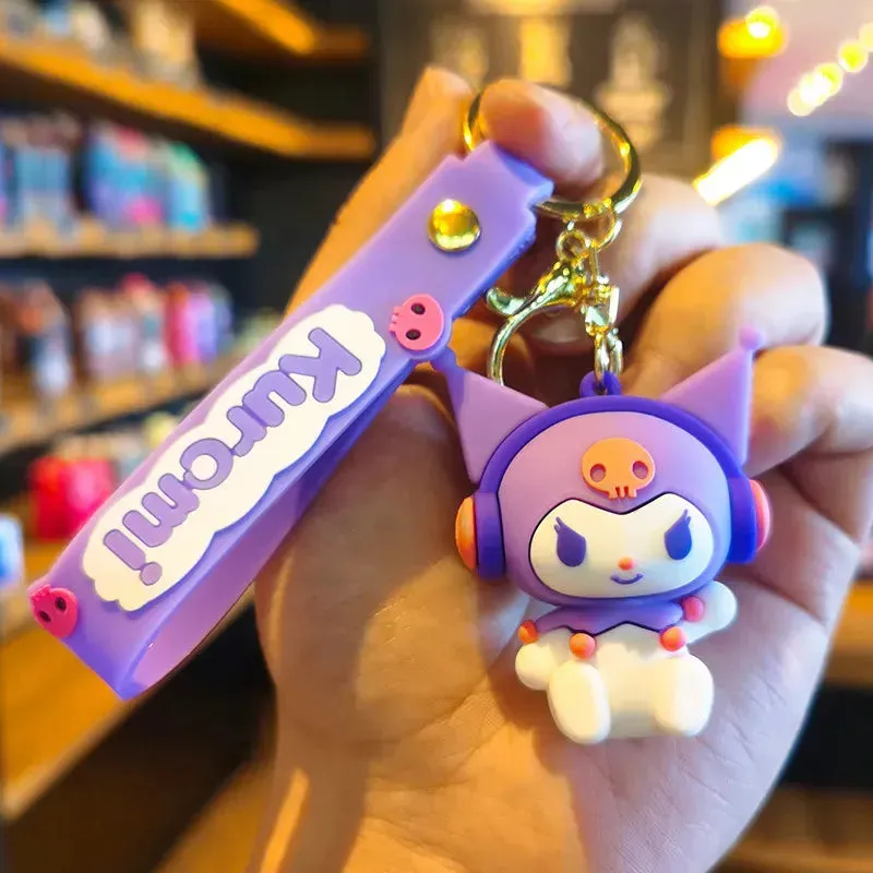 Kuromi's Musical Mischief Keychain