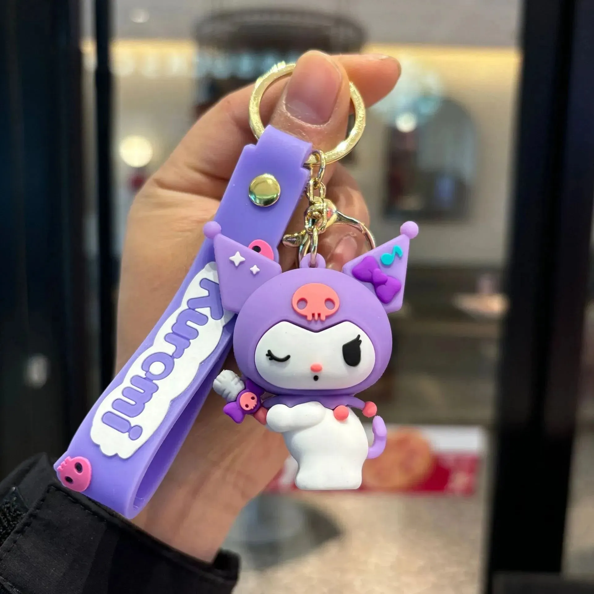 Kuromi's Musical Mischief Keychain