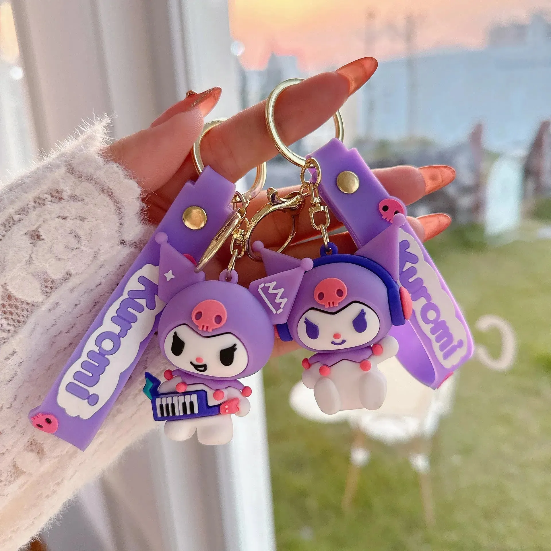Kuromi's Musical Mischief Keychain