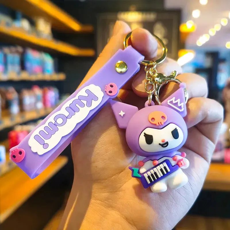 Kuromi's Musical Mischief Keychain