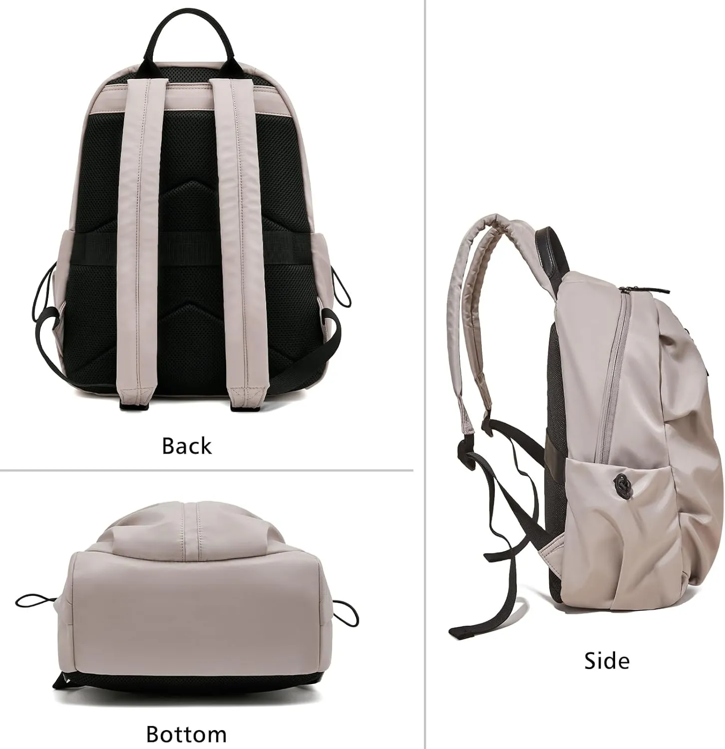 LAORENTOU Small Backpack Purse for Women Cowhide Mini Leather Backpack for Women, Ladies Small Shoulder Crossbody Handbags