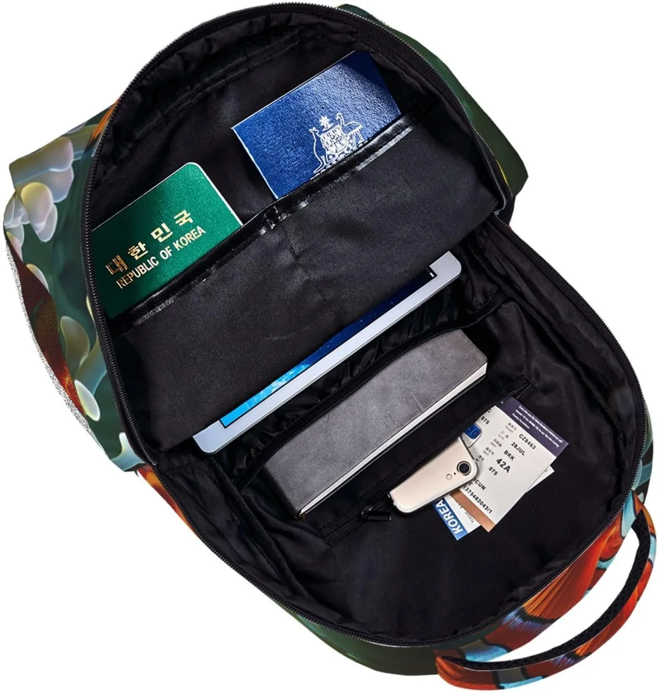 Laptop Backpack for Men Women Lightweight Travel Backpack Fish background Daypack Laptop Bag for Travel