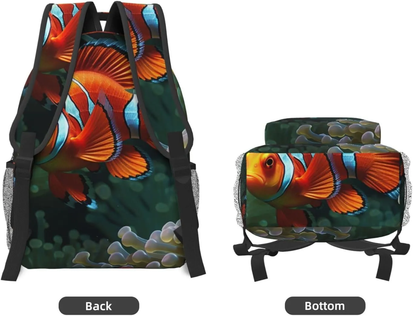 Laptop Backpack for Men Women Lightweight Travel Backpack Fish background Daypack Laptop Bag for Travel