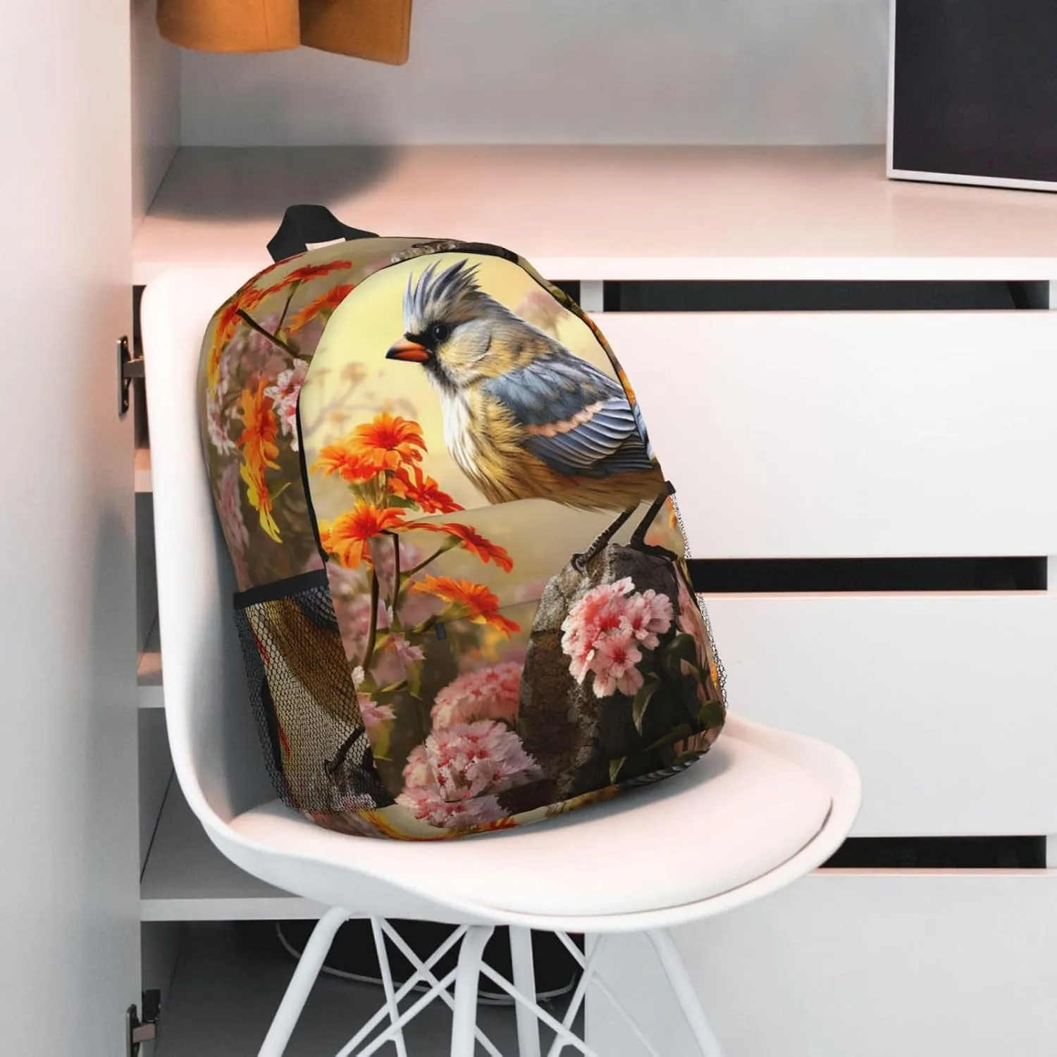 Laptop Backpack Lightweight Backpack for Men Women Daypack Sparrow Birds Sing Laptop Bag Casual Backpack for Travel