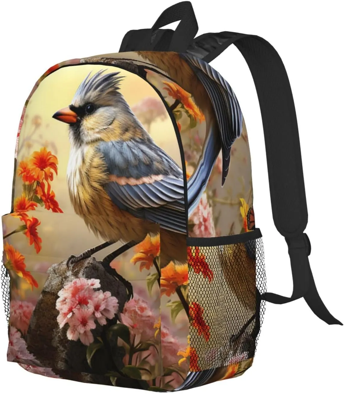 Laptop Backpack Lightweight Backpack for Men Women Daypack Sparrow Birds Sing Laptop Bag Casual Backpack for Travel