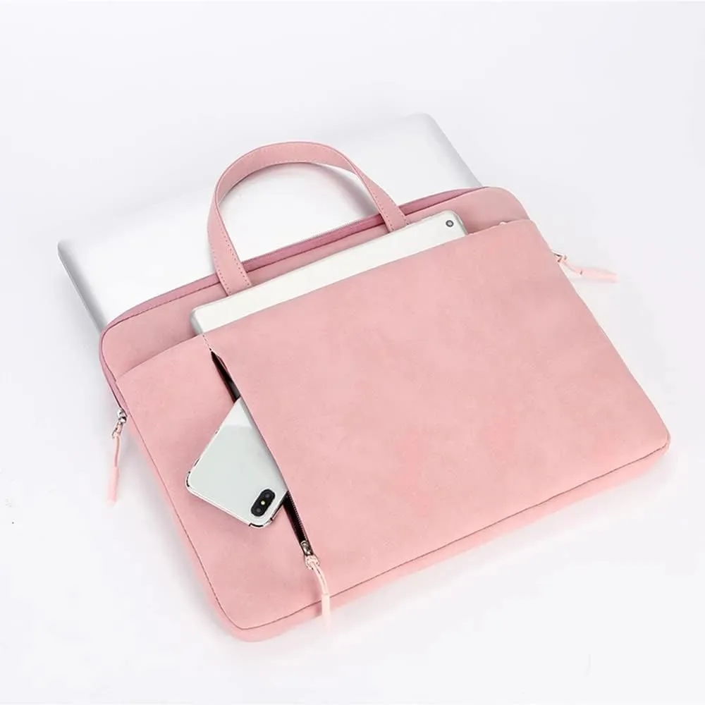 Laptop Bag 13.3 14 15.6 Inch Laptop Computer Ladies Men Handbag PU Leather Briefcase