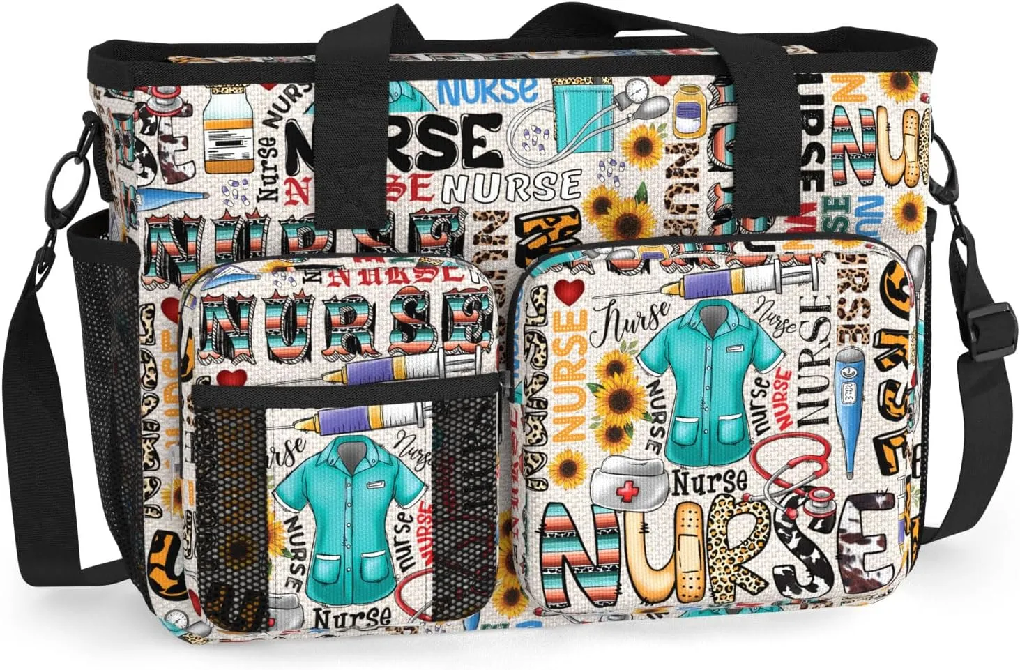 Large Nurse Work Bag. Waterproof Nurse Bag for Work. Shoulder Bag Nurse Tote Bag. Nursing Student Nurse Gift.