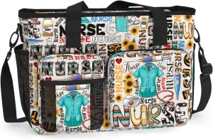 Large Nurse Work Bag. Waterproof Nurse Bag for Work. Shoulder Bag Nurse Tote Bag. Nursing Student Nurse Gift.
