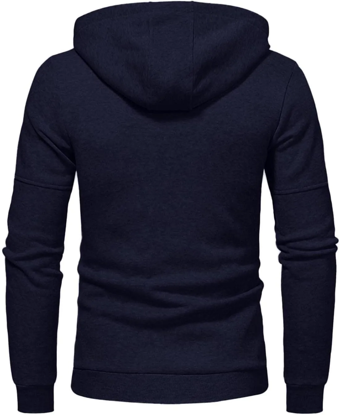 LCMTWX Men's Hooded Fleece Sweatshirt Large Size Sweater Jacket With Zip Pockets Graphic Drawstring Pullover Long Sleeve