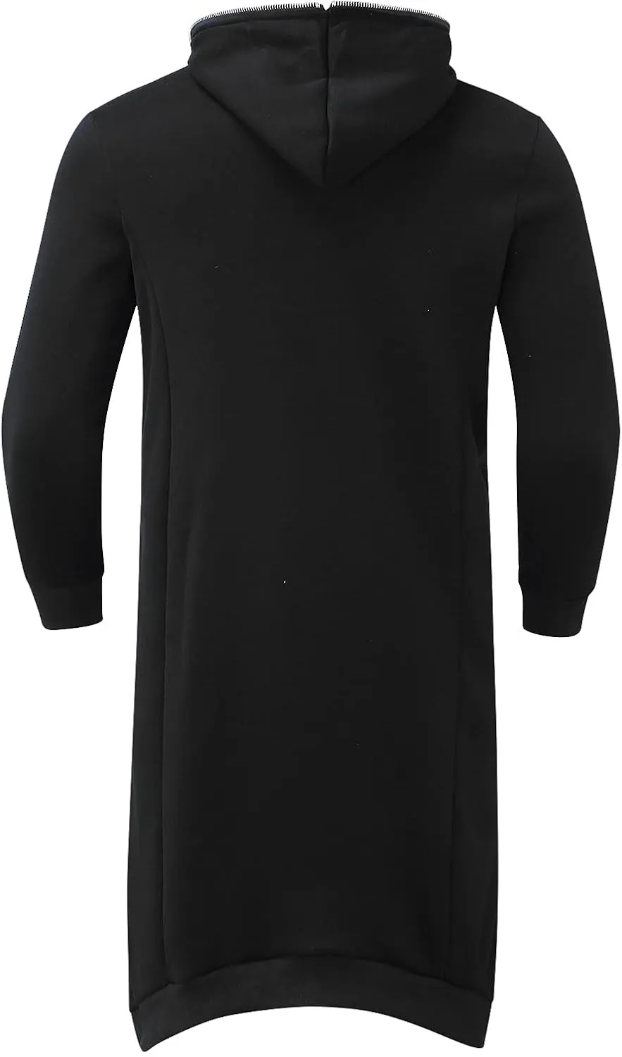 LCMTWX Men's Hooded Fleece Sweatshirt Large Size Sweater Jacket With Zip Pockets Graphic Drawstring Pullover Long Sleeve