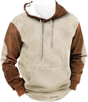 LCMTWX Mens Hoodies Pullover Solid Color Casual Sweater Hooded Sweater Jacket Heavyweight Fleece Hoodie Y2K Pullover Hoodie