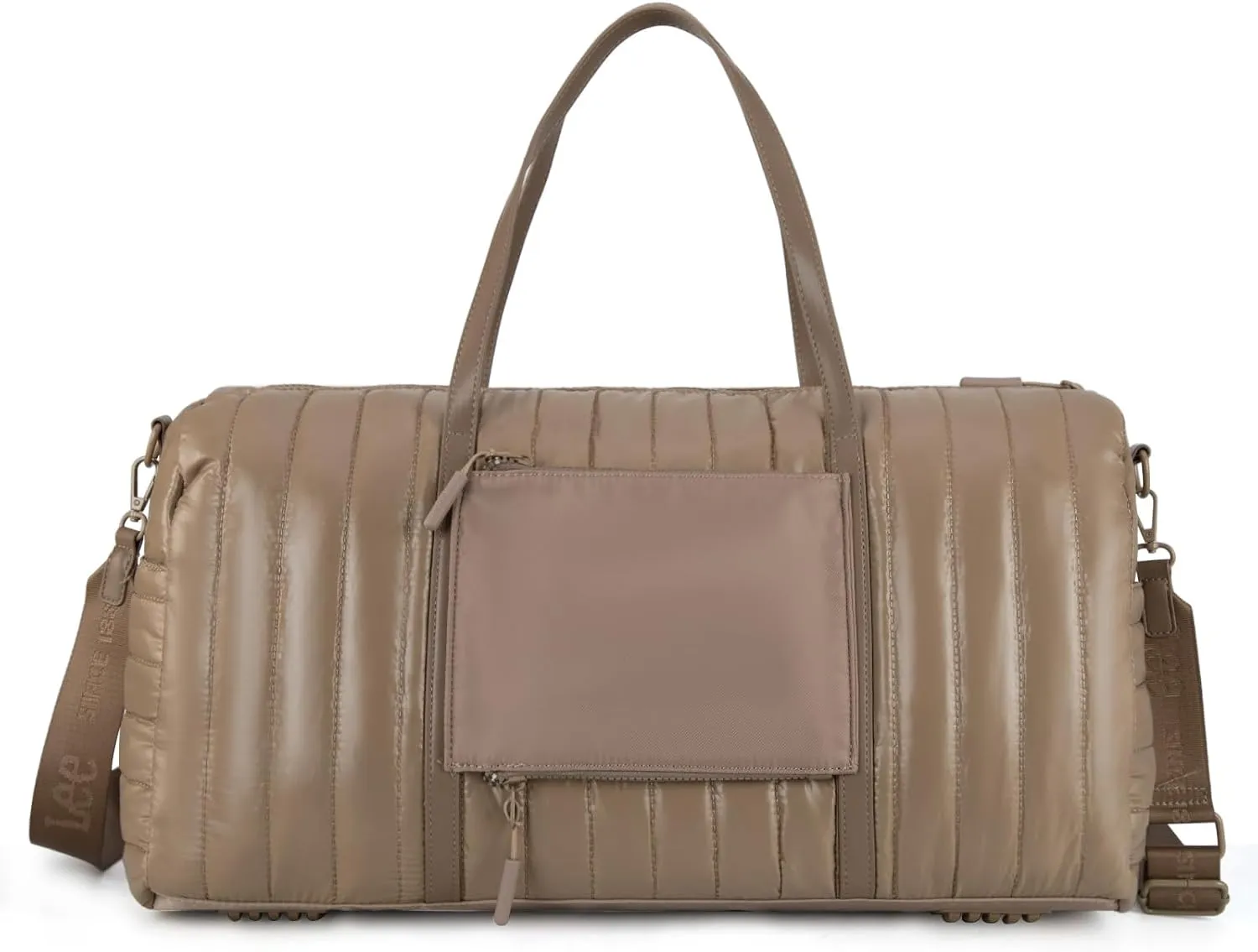 Lee Quilted Travel Duffel Bag for Women, Large Soft Puffy Lightweight Weekender Gym Bag with Adjustable Strap Water-Resistant Overnight Carry On Bag for Trips Sport Airplane Hospital