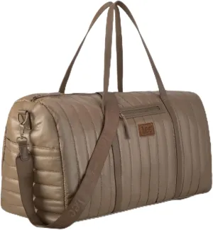 Lee Quilted Travel Duffel Bag for Women, Large Soft Puffy Lightweight Weekender Gym Bag with Adjustable Strap Water-Resistant Overnight Carry On Bag for Trips Sport Airplane Hospital