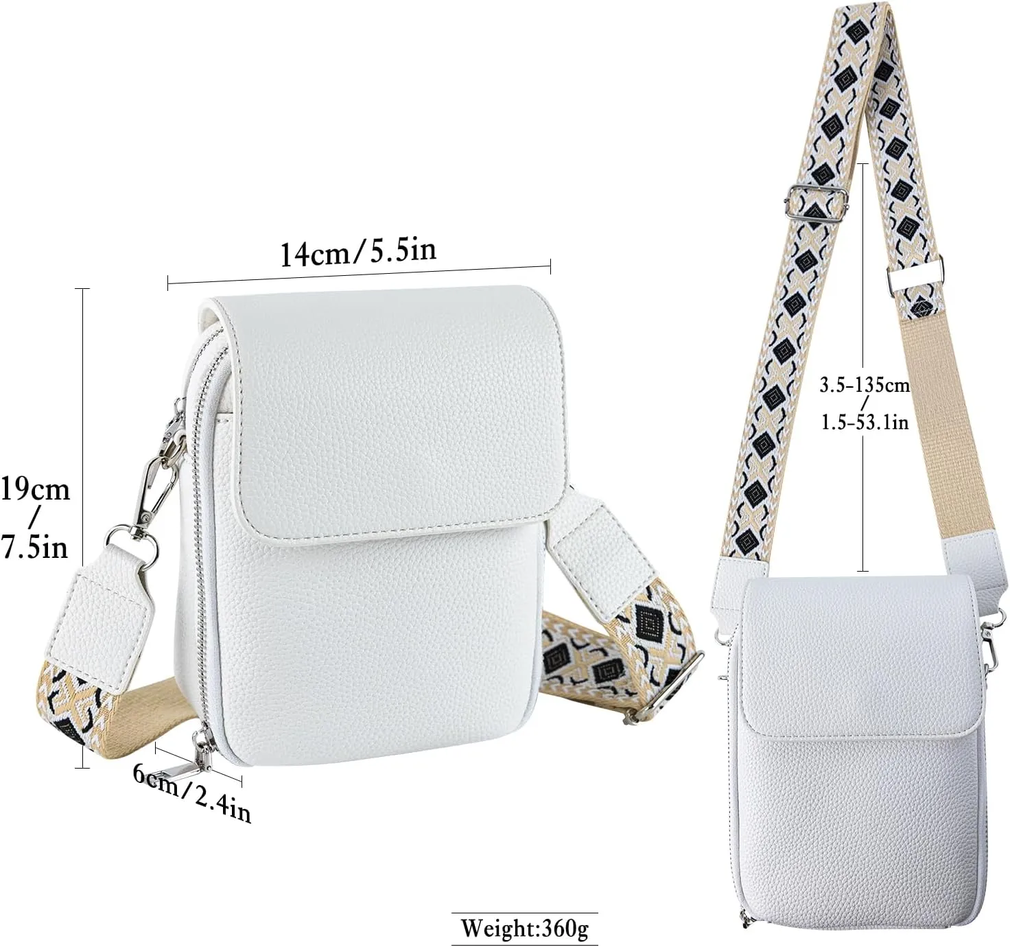 letech  Leather Small Cell Phone Crossbody Bag Purses for Women Cross Body, Travel Bags Gifts