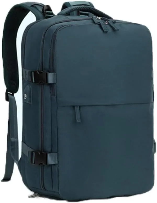 Levettevac Backpack, Levettevac Mochila, Expandable Large Capacity, with Separate Shoe Compartment (Blue)