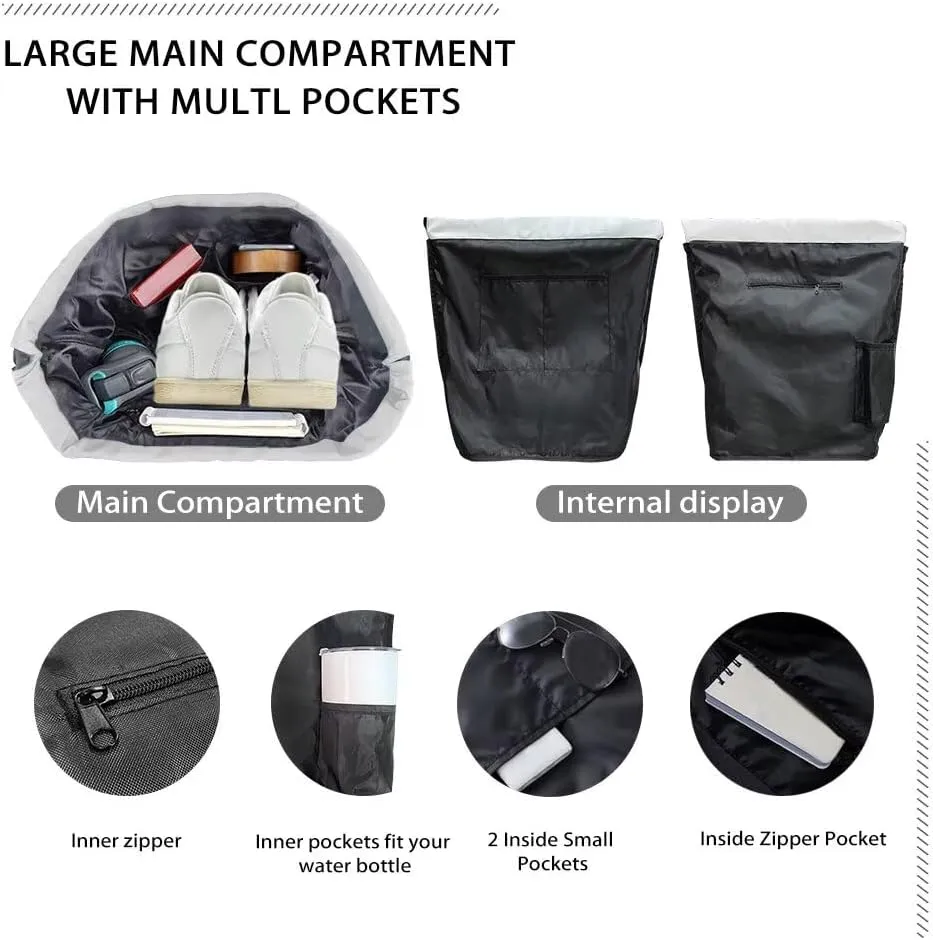 Lightweight String Gym Bag for Men Cute Golden Retriever Gym Bag with Adjustable Wide Shoulder Straps Drawstring Backpack with Convenient Multi Pockets for Multiple Uses