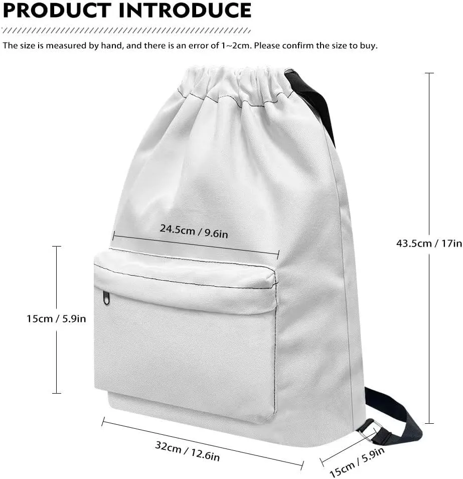 Lightweight String Gym Bag for Men Cute Golden Retriever Gym Bag with Adjustable Wide Shoulder Straps Drawstring Backpack with Convenient Multi Pockets for Multiple Uses