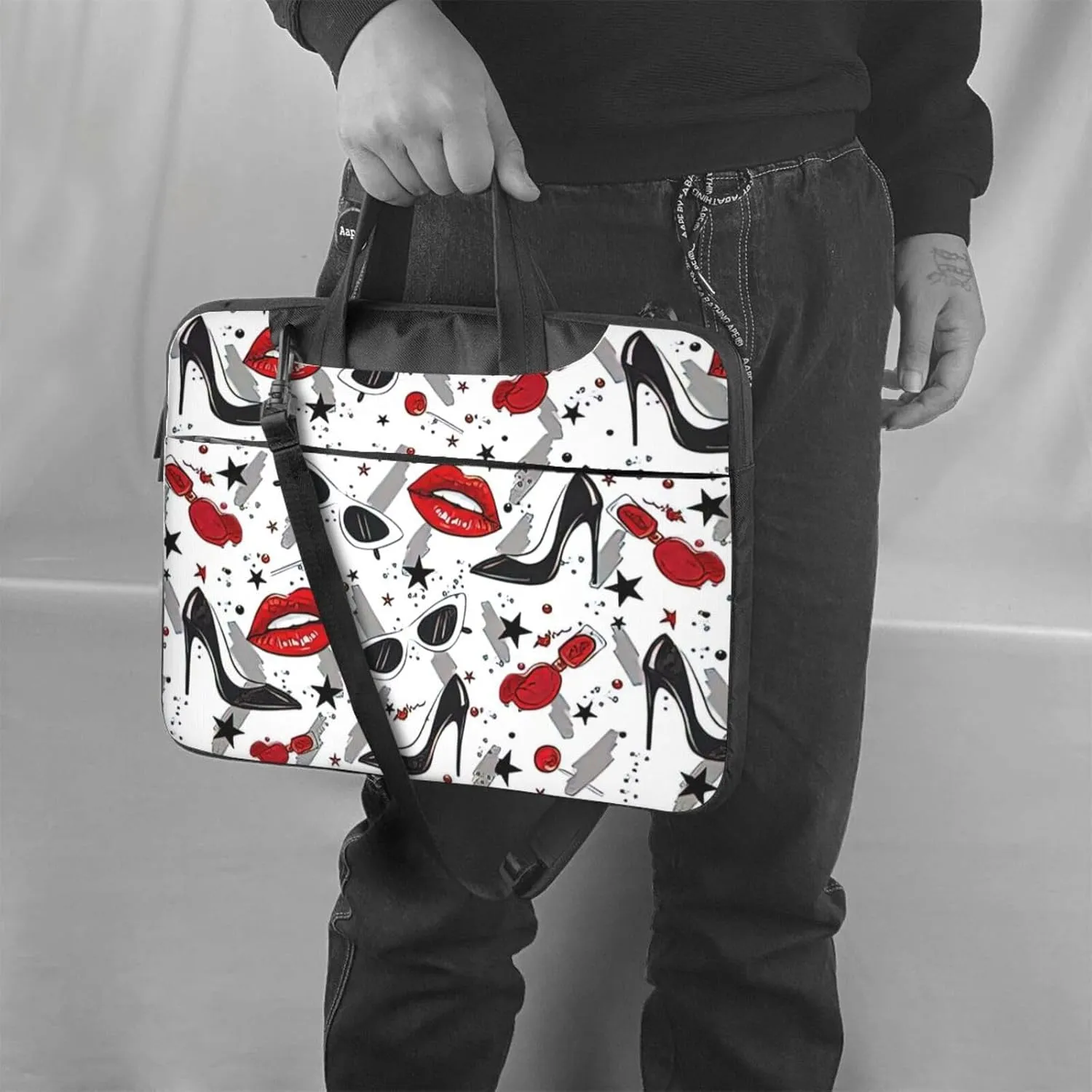 Lips high heels Print Practical Laptop Case Laptop Bag - Stylish Messenger Bag & Laptop Shoulder Bag