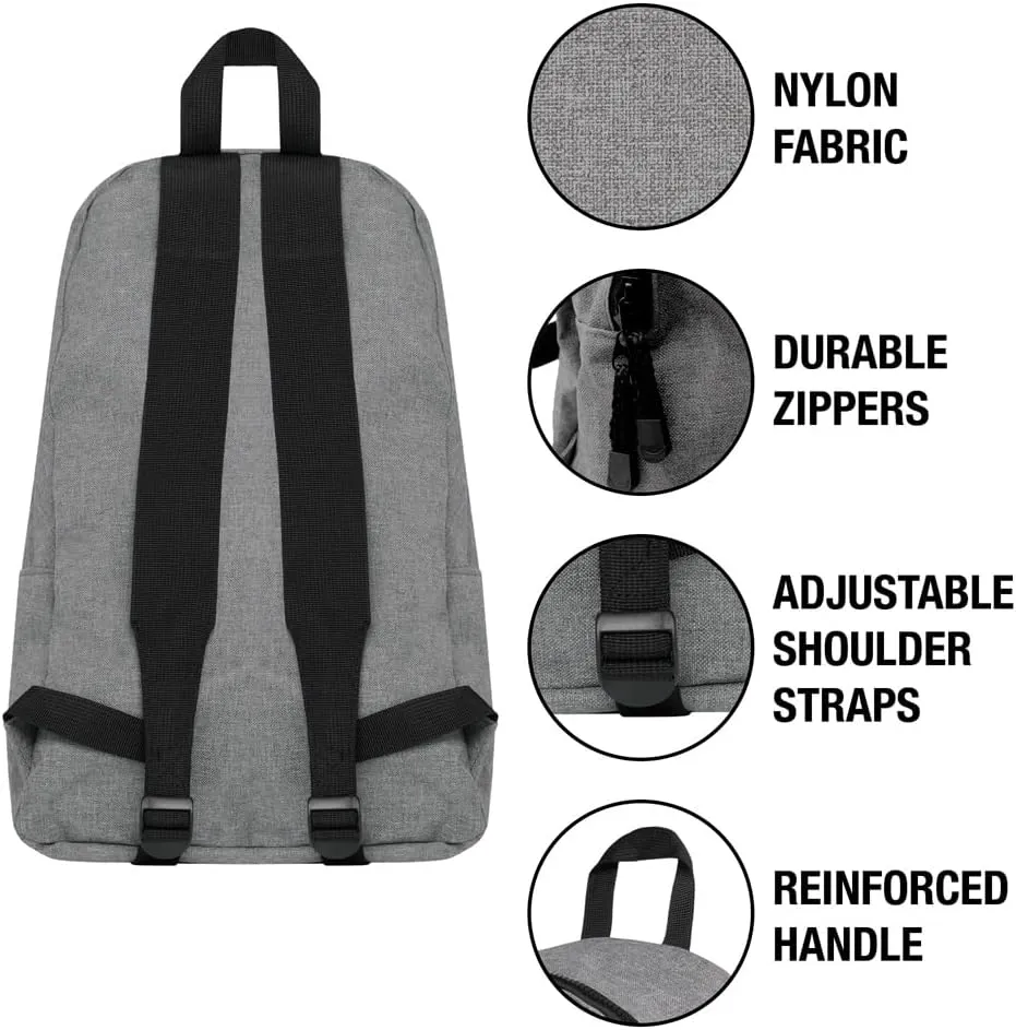 LOGOVISION Superman USA American Flag Shield Logo Lightweight Backpack for Work School Daily Use Packable for Travel