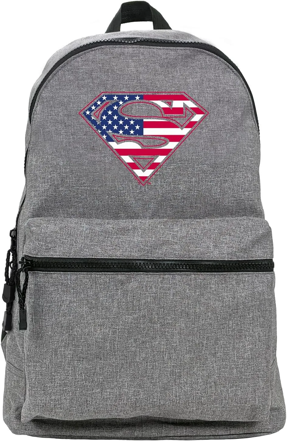 LOGOVISION Superman USA American Flag Shield Logo Lightweight Backpack for Work School Daily Use Packable for Travel
